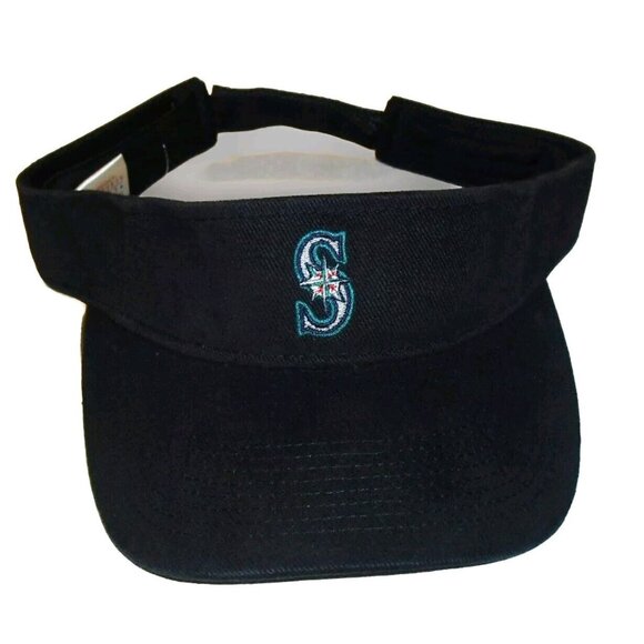 Seattle Mariners Mens Adult Adjustable Mlb Visor Hat Cap New - Picture 1 of 3